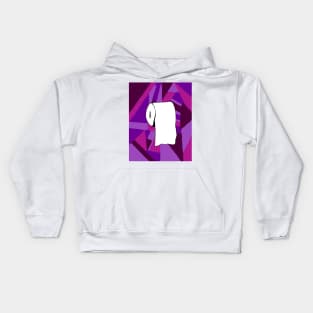 Toilet Paper - Purple Kids Hoodie